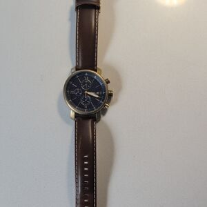 Fossil Brown and Blue Watch Elegant and Timeless